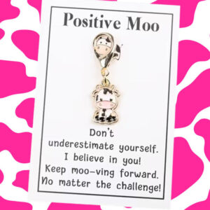 Positive Moo Keychain